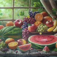 نقاشی رنگ روغن روی بوم۳۰در۴۰