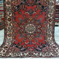 قالیچه کهنه ذات کرک سلامت تفرش کف ساده لاکی