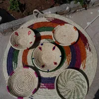 جاگلدون / سفره / جابرنج حصیری|صنایع دستی و سایر لوازم تزئینی|اهواز, نادری|دیوار