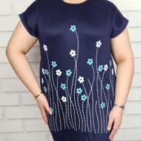 تیشرت بلند و دارای رنبندی