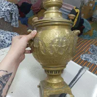 سماور زغالی قدیمی جنس برنج .