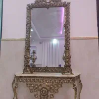 آینه و شمع دان برنز اصل