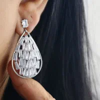 گوشواره جواهری ضد حساسیت|بدلیجات|مشهد, ایثار|دیوار