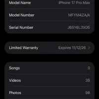 Iphone 17 pro max|موبایل|مشهد, چهنو|دیوار