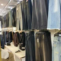 شلوار جین زنانه /شافل/ وایدلگ/شلوار پارچه ای زنانه