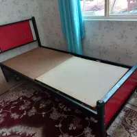 تخت یک نفره .تخت فلزی|تخت و سرویس خواب|اصفهان, ستار|دیوار