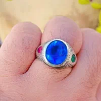 توپاز  (مخراجکاری زمرد کلمبیا+ یاقوت سرخ)