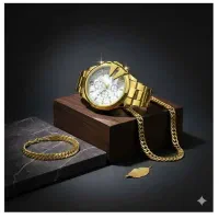 ست ساعت مچی مردانه به همراه نیم ست کارتیر