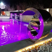 ابنما نازل کرتین استخر استیل قوسی کبری حلزون دلفین