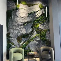 جنگل هوشمند با گیاهان طبیعی بدون نیاز به رسیدگی|گل و گیاه طبیعی|نجف‌آباد, منتظری شمالی|دیوار