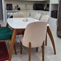 میز نهارخوری ۶ نفره|میز و صندلی غذاخوری|بندر انزلی, معلم|دیوار