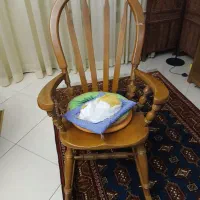 صندلی راک چوبی