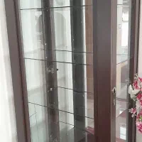 بوفه شیشه وچوب ۴طبقه شیشه ای