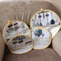 سرویس آشپزخانه ۱۵ تکه|سفره، حوله، دستمال آشپزخانه|تبریز, |دیوار