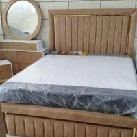 فروش تخت خواب دونفره طرح شبکیه ای و ویستا قاب|تخت و سرویس خواب|اهواز, دغاغله|دیوار