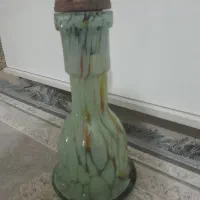 قلیون سالم تمیز تنه از چوب با حکاکی اسیر عشق|کلکسیون و سرگرمی|محمدیه-قزوین, |دیوار