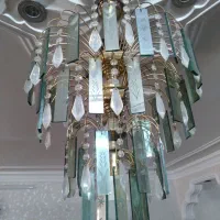 ۲ عدد لوستر کریستالی|لوستر و چراغ آویز|مشهد, کوی پلیس|دیوار