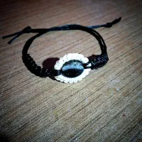 دستبند مکرومه سنگ شجر