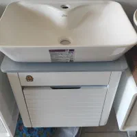 روشویی کابینتی ۵۰ در ۳۵ طوسی صفحه ای|لوازم سرویس بهداشتی|ارومیه, |دیوار