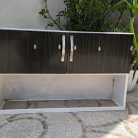 کابینت آب چک و سینک دو قلو استیل البرز