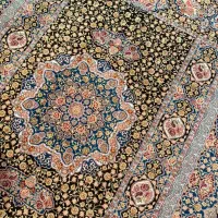 فرش طرح درباری ۶ متری. ۱۰ رنگ در حد نو