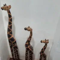 زرافه دکوری چوبی