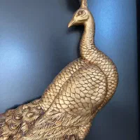 تابلوی دیواری طاووس طلایی
