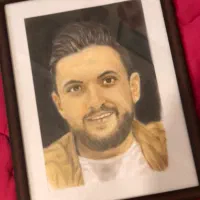 سفارش نقاشی چهره با مدادرنگی|تابلو، نقاشی، عکس|تهران, شهرک نفت|دیوار