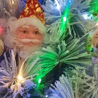 درخت کریسمس کامل با چراغ- فوری