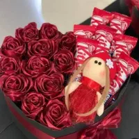 گل و باکس رز ربانی برای ولنتاین