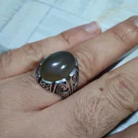 انگشتر عقیق سلیمانی کهنه و درجه یک