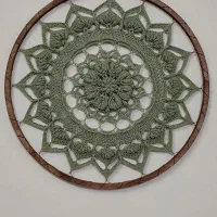 دیوارکوب ماندالا بافی|تابلو، نقاشی، عکس|قم, امامزاده ابراهیم|دیوار