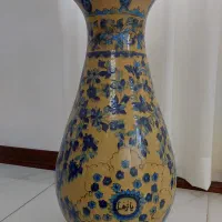 گلدان بزرگ سفالی کار یزد|صنایع دستی و سایر لوازم تزئینی|آمل, |دیوار