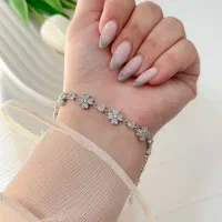 دستبند مجلسی نقره آب طلا شفافیت طلا سفید 34940|بدلیجات|تبریز, |دیوار