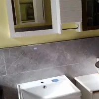 روشویی pvc با آیینه و باکس|لوازم سرویس بهداشتی|قائمشهر, |دیوار