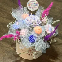 باکس گل شمع