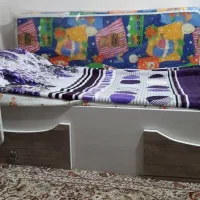 تخت نوجوان ونوزادی همراه کمدومیزتحریر|تخت و سرویس خواب|تویسرکان, |دیوار