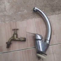 شیرحیاطی برنجی وشیر روشویی یا ظرفشویی