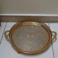 سینی زرین برنجی|ظروف سرو و پذیرایی|تهران, وحیدیه|دیوار