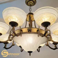 ۱۰جفت لوستر مجلل و‌ممتاز (هر۲ تصویرمربوط به ۱ جفت)|لوستر و چراغ آویز|تهران, اقدسیه|دیوار