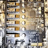 کارت تبدیل و توسعه 7 پورت pci-e to usb 3.2
