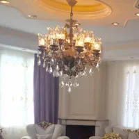 لوستر تمام برنز ۸شاخه دوبل