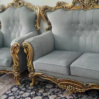 مبل ۹ نفره استیل سلطنتی با۲عسلی ومیز وسط|مبلمان خانگی و میز عسلی|تهران, افسریه جنوبی|دیوار