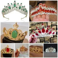 کرایه تاج مجلسی و تاج عروس تاج طلایی سیلور نقره ای