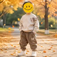 سیسمونی و پوشاک/2تیکه پاییزی طرح 3بدی رابیت