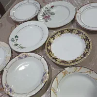 چند عدد بشقاب میوه خوری بزرگش|ظروف سرو و پذیرایی|بروجرد, |دیوار