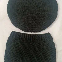 کلاه فرانسوی و شال رینگی ست