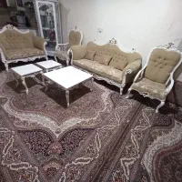 مبل هفت نفره همراه میز و عسلی