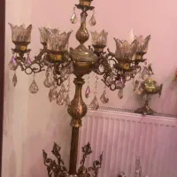 لوستر وکنار سالنی برنز بسیار سنگین|لوستر و چراغ آویز|گرمدره, |دیوار