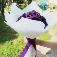 دسته گل بنفش|گل مصنوعی|سنگر, |دیوار